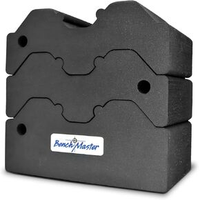BenchMaster 3 Piece Bench Block (2.5", 4.5", and 7.5"), Adjustable, Precision-Enhancing Rifle Rest, Recoil Reduction, Lightweight, Weather & Heat -Resistant, Made in The USA