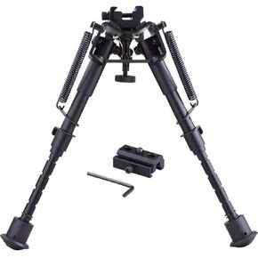Bipod 6-9 Inches Bipod 6" to 9" Adjustable Height with Adapter Amount for Outdoor Range