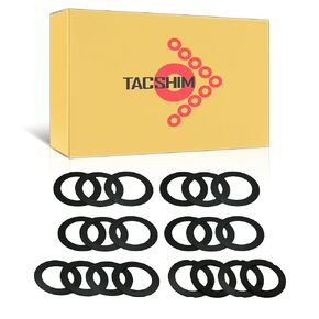 Black Coated 1/2"x28 Barrel Shim Kit for .223 5.56 (20 Pack) Black