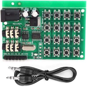 FTVOGUE DTMF Voice Decoder AE11A04 DTMF Audio Generator Module Voice Dual Encode Transmitter Board 5~24VDC,Encoder