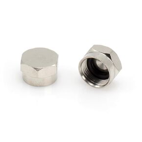 THE CIMPLE CO Coaxial F Cap (F81 Cap) Weather Cap - for Coax Ground Blocks, splitters, or Other F Connectors - Protects Female Connection for Future use - (4 Pack)