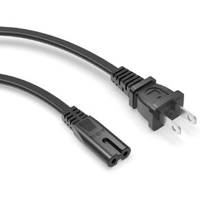 TV Power Cord Cable Fit for Samsung LG TCL Sony Insignia Sharp Toshiba JVC Hisense Roku Smart LED LCD HD TV Replacement - (ETL Listed Cable)