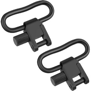 EZshoot Sling Swivel Sling Mount, 1/1.25 inches Two Point Sling Swivels, Quick Attach/Release Rifle Sling Clips with Heavy Duty Tri-Lock,2/4PCS