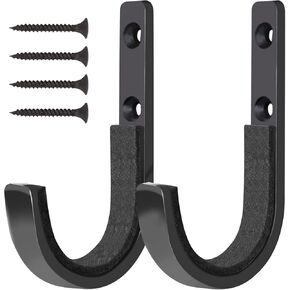 Gun Rack Storage Rifles Shotgun Hooks Wall Mount Hangers for Any Rifles Shotguns Archery Bow with Soft Padding and Heavy Duty Steel…
