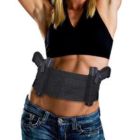 Accmor Belly Band Holster for Concealed Carry, Elastic Breathable Waistband Gun Holster for Women Men, Right and Left Hand Draw