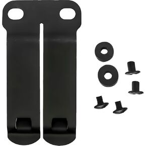 Discreet Carry Concepts DCC Monoblock Clip - Holster Sheath Belt Clip Clasp - Customized Fit Concealed Carry Holster - Dark Matte Grey Metal Mounting Hardware