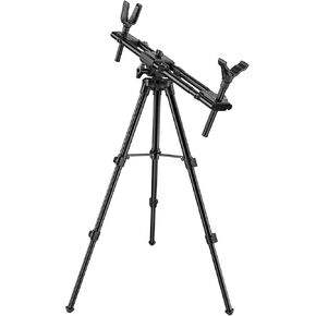 Hunting Rests, Shooting Tripod with Dual Frame, Flexible Orientation, Adjustable Height, Shooting Tripod Max Provide Maximum Shooting Stability for Outdoors, Ground Blinds and Hunting
