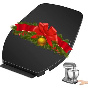 Upgrade Mixer Slider for Kitchenaid Mixer,Sliding Tray Kitchen Appliance Slide Tray Mixer Mover Mixer Mat with Smooth Rolling Wheels for Kitchenaid Series (Black, 5-8 Qt)