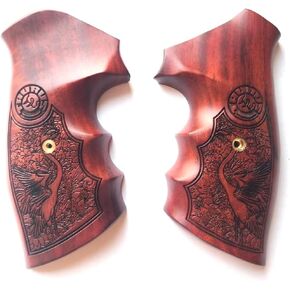 BMPL Hardwood Luxury Laser Grips Compatible with Taurus Medium/Large Frame.357 M44, 65, 66, 80, 82, 83, 96, 431, 441, 607, 608, 669 Revolver Handmade