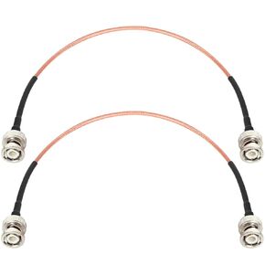 XRDS -RF BNC Cable 5FT, 50 Ohm BNC Cable BNC Male to BNC Male Cable BNC RG316 Antenna Cable for Antenna Scanners or Handheld Ham Radios etc. (2PCS)