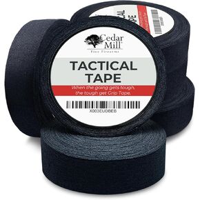 Cedar Mill Fine Firearms Handgun Grip Tape - Waterproof Gun Grip Tape, Non-Adhesive Multipurpose Military Tape to Improve Handles, Fore Grip Tape for Guns, Rifle, and Shotgun - 1 Inch x 21.87 Yards