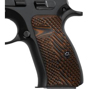 Cool Hand G10 Grips for CZ 75/85 Compact, P-01, P100, C100, T100, PCR, CZ 75 D, Gun Grips Screws Included, Palm Swell Back Style, Mag Release, OPS Texture