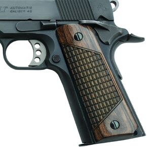 Altamont 1911 Grips - Crocback - Full Size 1911 Real Wood Gun Grips w. Ambi Safety fits Most Commander, Standard & Government 1911 Models - Made in USA