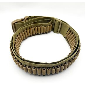 Tactical 100 Rounds Rifle Pistol Bullet Cartridge Adjustable Ammo Bandolier Ammunition Belt Sling Shell Carrier Holder for 10/22 .22LR .17HMR .222 .223 Cal 5.56mm