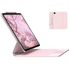typecase Edge Keyboard Case for 2024 iPad Air 13-inch (M2) and iPad Pro 12.9（6th/5th//4th/3rd Gen,Magic Keyboard with 11-Colors Backlight,Built-in Trackpad,Function Row,Light & Thin,Carbon Fiber