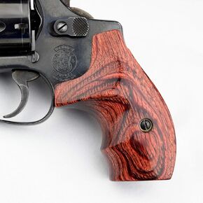 Altamont - S&W J Round Revolver Grips - Boot - Real Wood Gun Grips fit Smith & Wesson J Frame Round Butt .38 Special and 9mm Revolvers - Made in USA