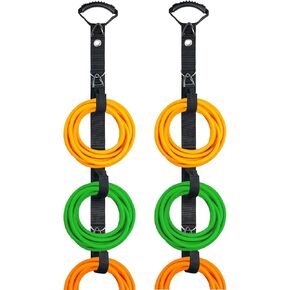 Extension Cord Organizer Storage System,Heavy Duty Extension Cord Management with Multiple Cord Holders for Vertical Space,Flexible DIY Garage Garden Storage Organizer for Cable,Hose,Rope