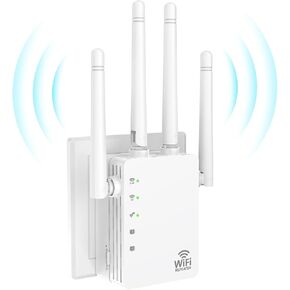 معزز إشارة موسعات WiFi للمنزل طويل المدى يصل إلى 12880 قدم مربع و105 أجهزة، معزز إشارة موسع WiFi، معزز شبكة WiFi موسع الإنترنت، موسع WiFi طويل المدى، موسع WiFi 1200 ميجا بت في الثانية in Kuwait