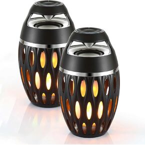 Outdoor Bluetooth Speakers, Gifts for Men Him, Tiki Torch Lantern Wireless Speakers, Birthday Gifts for Men, Cool Gadgets for Dad Mom Women, Garden Patio Decro