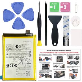 New PG50 Battery Replacement for Moto G Stylus 2023 4G / 5G (XT2315 XT2317), with Instruction Manual & Repair Toolkit