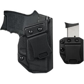 Smith & Wesson M&P Bodyguard .380 Holster Right Hand Fits Smith & Wesson M&P Bodyguard .380 / Bodyguard .380 with Integrated Red Laser Pistol Holster & Universal .380 Single Stack Mag Carrier
