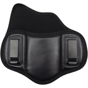 Fujobi Pancake Holster, Gun IWB Holster Faux Leather Compatible with G19 23 32 26 27 30 33, M&P Shield, XDs, P320, Taurus Holsters