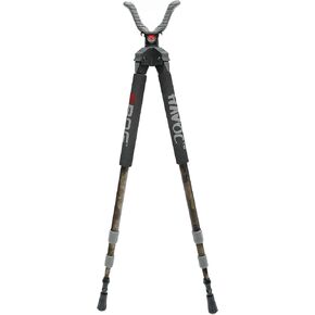 BOG Havoc Camo Bipod Shooting Rest with Lightweight Aluminum Construction, High Density Foam Grips, Twist-Style Lock Legs, and Universal Shooting Rest Head for Hunting, Shooting, and Outdoors