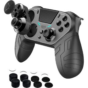 COWBOX 【2021 Upgraded Version】 Wireless P4 Controller with 3 Programmable Back Buttons and 1 Sensitivity-Control Back Button, Game Controller Remote with Turbo/Gyro/HD Dual Vibration/Touch Panel/LED in Kuwait