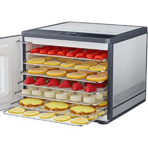 Food Dehydrator Machine for Jerky Beef: TINANA Stainless Steel Food Dryer for Meat - Digital Food Dehydrater for Fruit Herbs