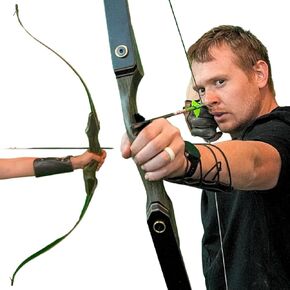 The Inspected Black Hunter Recurve Bow by Shatterproof Archery