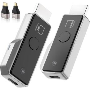 Wireless HDMI Transmitter and Receiver-Plug & Play 1080P/60Hz 2.4+5G for Streaming Video and Audio to HD TV/Monitor/Projector from Laptop/PC (1 Transmitter & 1 Receiver)