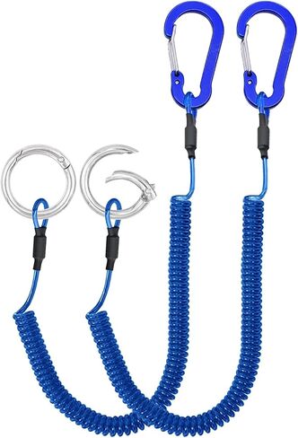 Lix&Rix Spiral Elastic Coiled Lanyards for Tools Fishing Equipments Pliers Accessories, 2pcs in Saudi Arabia