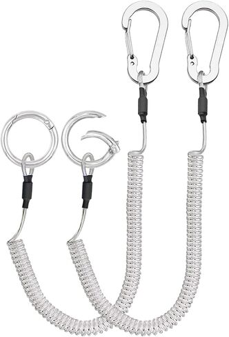 Lix&Rix Spiral Elastic Coiled Lanyards for Tools Fishing Equipments Pliers Accessories, 2pcs in Saudi Arabia