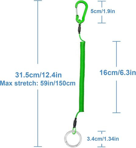 Lix&Rix Spiral Elastic Coiled Lanyards for Tools Fishing Equipments Pliers Accessories, 2pcs in Saudi Arabia