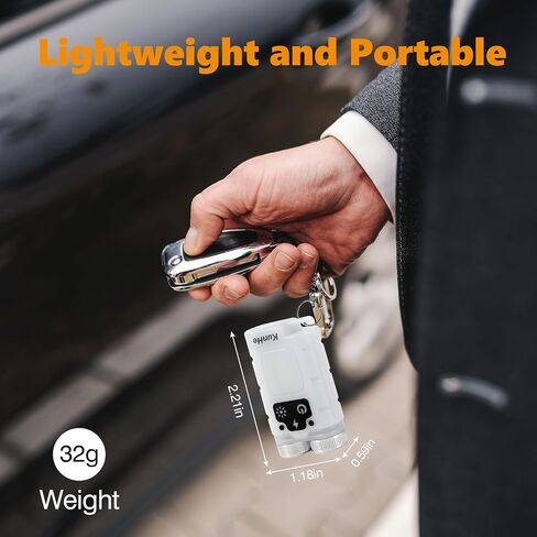 KunHe K2 2 Pack 1000 High Lumens EDC Flashlight with Tail MagnetSuper Bright Rechargeable USB C Mini Small Portable Keychain Pocket Flashlights in Saudi Arabia