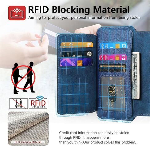 EEFIO Compatible for iPhone 16 Magnetic flip Phone Card case, flip Leather with Magnetic Buckle and Stand Phone Card case, Suitable for iPhone 16 Pro 6.1 inches (Brown) in Saudi Arabia