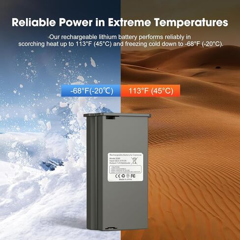 E EGOWAY 2-Pack Upgraded 6000mAh Rechargeable Lithium Battery Pack for Reveal X, XB, SK, X Pro, Pro 3.0, X Gen 2.0, X Gen 3.0 Hunting Cameras with LCD Indicator Ligh in Saudi Arabia