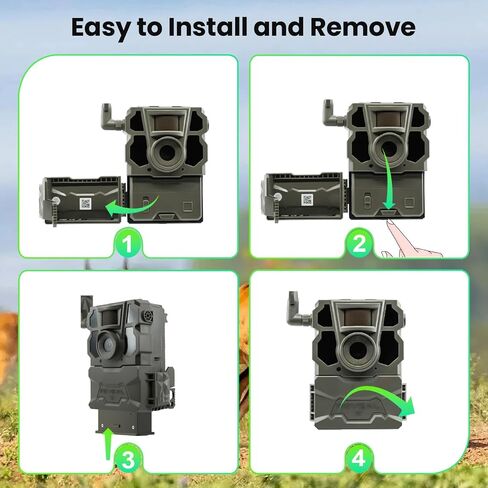 E EGOWAY 2-Pack Upgraded 6000mAh Rechargeable Lithium Battery Pack for Reveal X, XB, SK, X Pro, Pro 3.0, X Gen 2.0, X Gen 3.0 Hunting Cameras with LCD Indicator Ligh in Saudi Arabia