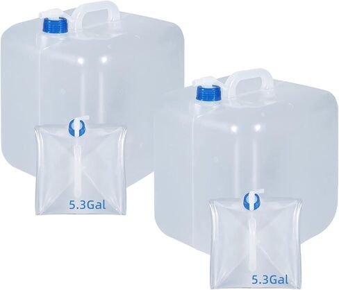 Collapsible Water Container with Storage Bags, Foldable Cube Water Jugs Portable Water Storage for Outdoors Camping Hiking in Kuwait