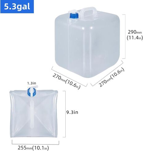 Collapsible Water Container with Storage Bags, Foldable Cube Water Jugs Portable Water Storage for Outdoors Camping Hiking in Kuwait