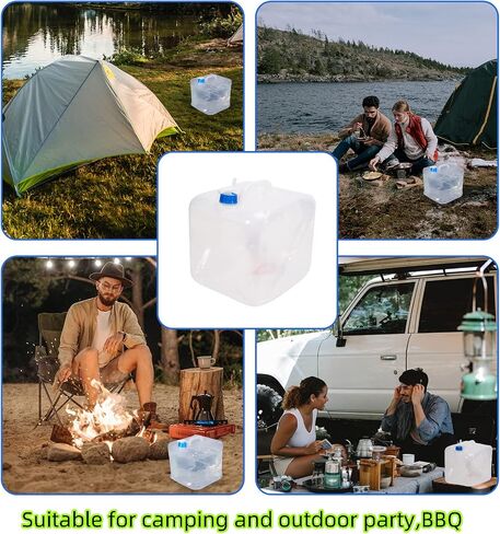 Collapsible Water Container with Storage Bags, Foldable Cube Water Jugs Portable Water Storage for Outdoors Camping Hiking in Kuwait
