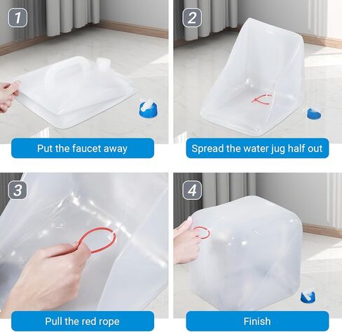 Collapsible Water Container with Storage Bags, Foldable Cube Water Jugs Portable Water Storage for Outdoors Camping Hiking in Kuwait
