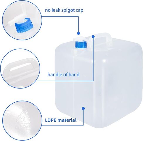 Collapsible Water Container with Storage Bags, Foldable Cube Water Jugs Portable Water Storage for Outdoors Camping Hiking in Kuwait