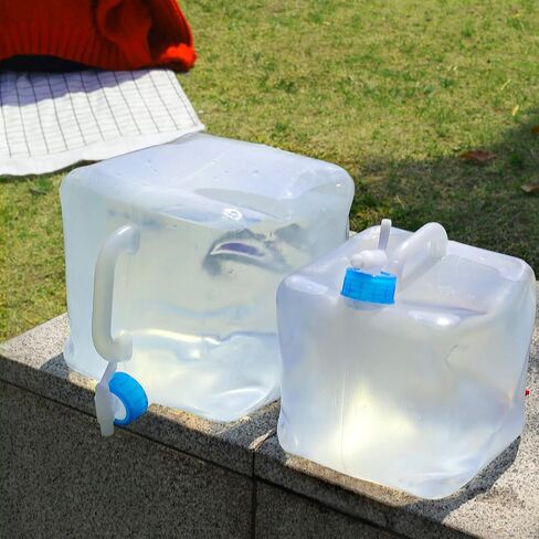 Collapsible Water Container with Storage Bags, Foldable Cube Water Jugs Portable Water Storage for Outdoors Camping Hiking in Kuwait