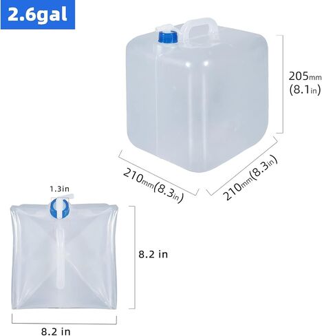 Collapsible Water Container with Storage Bags, Foldable Cube Water Jugs Portable Water Storage for Outdoors Camping Hiking in Kuwait