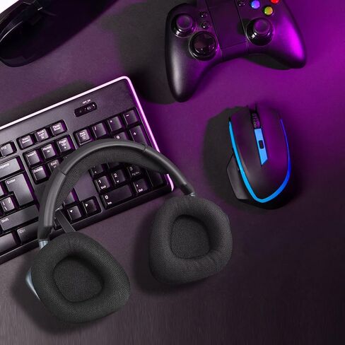 وسائد أذن بديلة لسماعات الألعاب السلكية/اللاسلكية من Corsair Void & Corsair Void PRO RGB مع نسيج شبكي أسود، رغوة الذاكرة in Kuwait