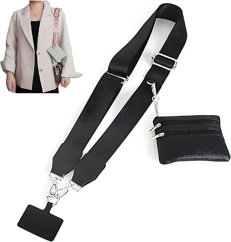 Clip and Go Strap for Phone with Wallet Crossbody, Phone Strap with Wallet, Multifunction Phone Lanyard Crossbody in Saudi Arabia