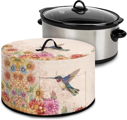 Rooster Crock Pot Cover Dust Cover Cute Chicken Slow Cooker Dust Cover 6 7 8 Oval Crock Pot Washable Appliance Cover Universal Fit Most Crock Pot in Saudi Arabia
