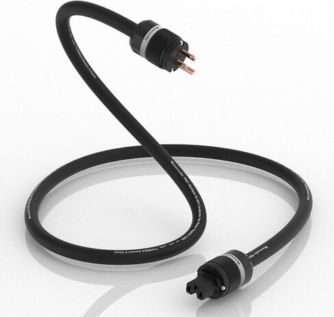 Monosaudio 11 Gauge Audiophile Power Cable High End Power Cable 3-Prong Pure Copper AC Power Cord IEC320 C13 Connectors for Speaker,Power Filter,Audio equipment,Amplifier,CD/DVD Player (1.5m) in Kuwait