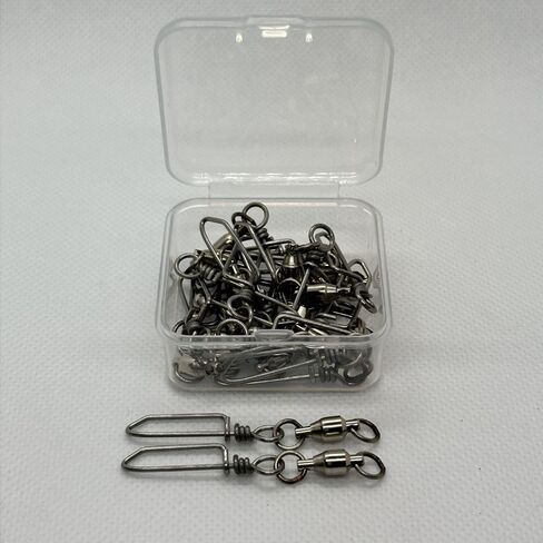 Ball Bearing Double-axis Rotation Twin Swivel + CL-SNAP Size #0～＃10 Strength 55lb～661lb Over Fishing Tackle Saltwater Swivel Freshwater Swivel Solid Ring Big Game Fishing Accessories Made in Japan in Saudi Arabia